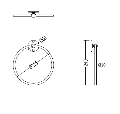 Полотенцедержатель для ванной Devon&Devon Cavendish WM07, классические, ретро - фото 2