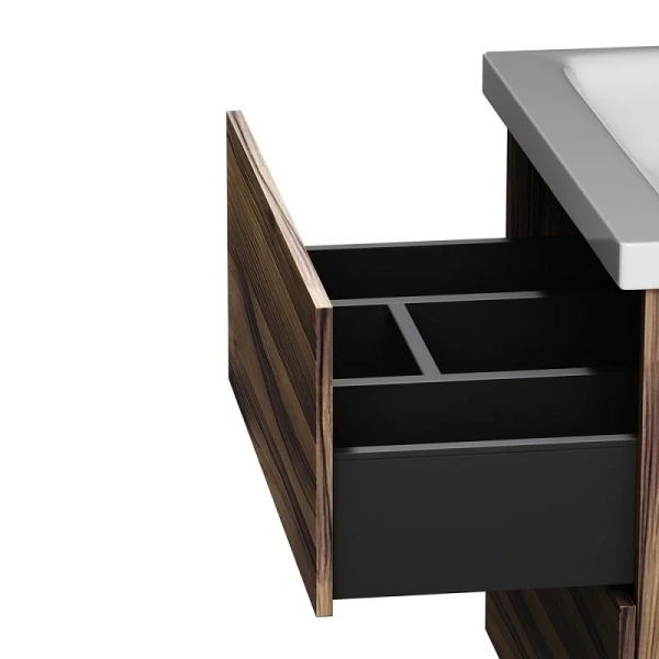 Тумба под раковину подвесная Am.Pm Gem 60 см орех, подвесная, пристенная - фото 4