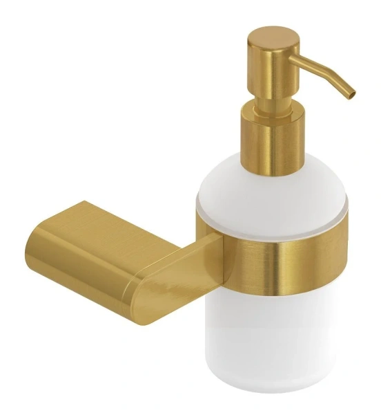 Дозатор для мыла Cezares Stylus брашированное золото - фото 1