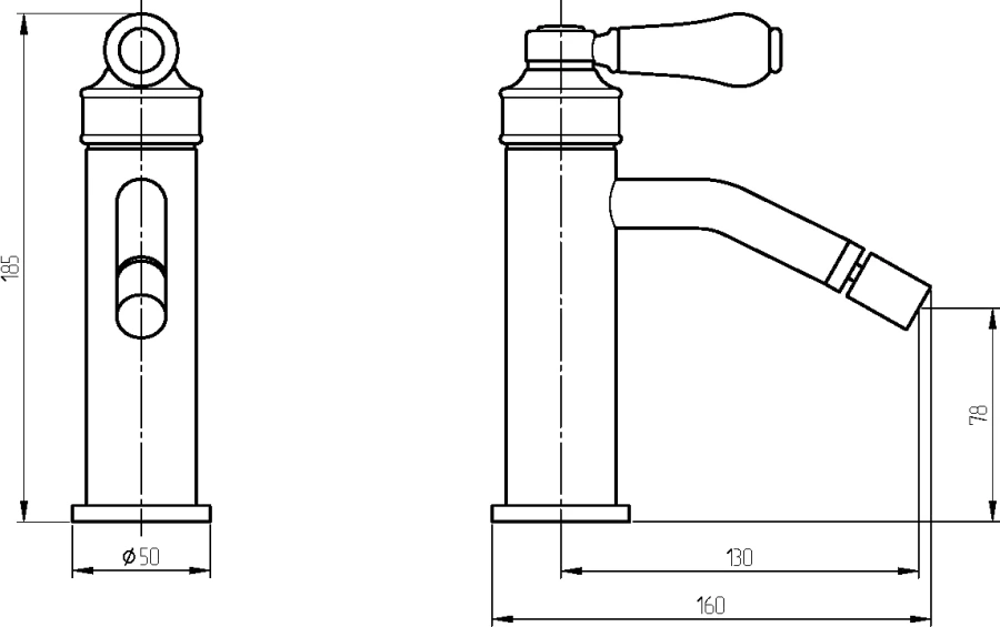 Смеситель для биде Migliore Ermitage Mini золото, для биде - фото 2