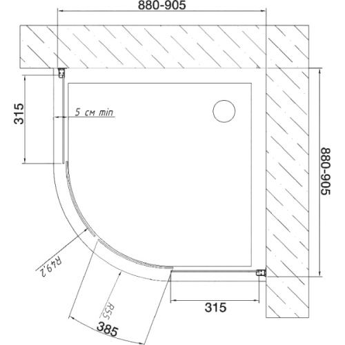 Схема, четверть круга - фото 2