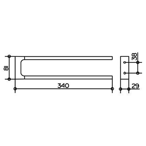 Полотенцедержатель для ванной Keuco Edition 11 11119 - фото 2