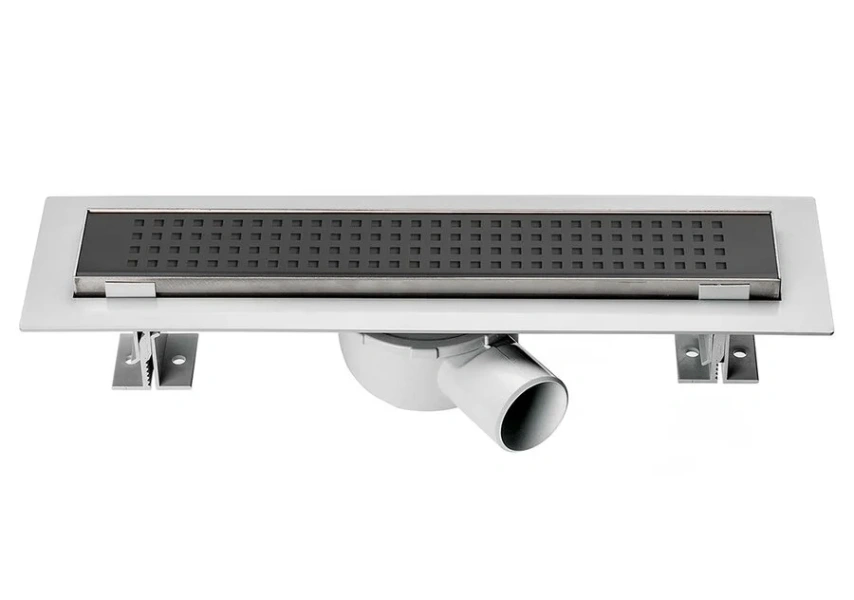 Душевой лоток Vincea Say Optima 85 см черный матовый/хром, хром, черые - фото 3