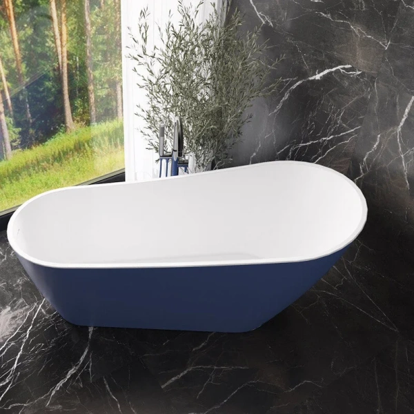 Ванна акриловая Corpa Nera Viotti CN130109, 170 х 74 см, синий матовый, другие - фото 8