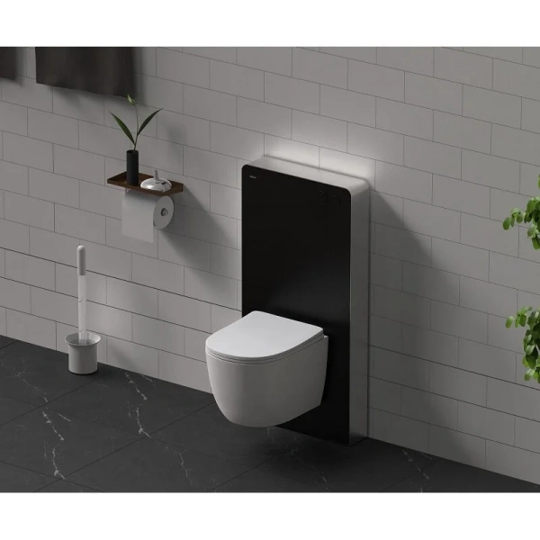 Инсталляция для унитаза Abber черная - фото 4