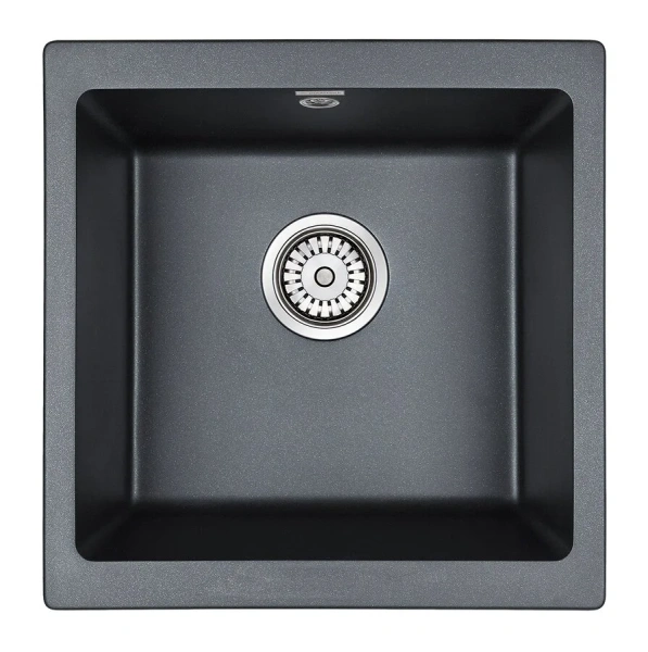 Мойка для кухни Paulmark Brilon 45 см черный металлик, кварц - фото 3