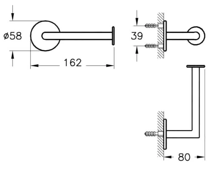 Бумагодержатель VitrA Origin медный, современные, hi-tech - фото 2