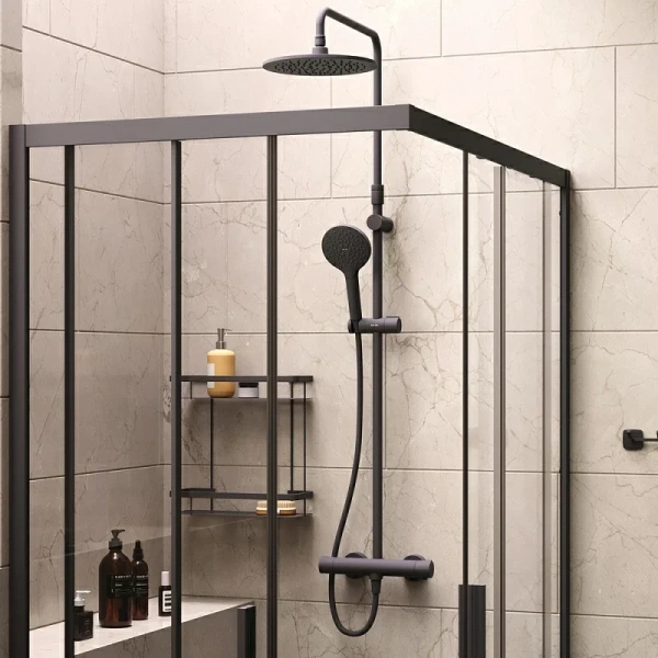 Душевой уголок Am.Pm Gem S 120x80 см прямоугольный с душевой стойкой - фото 3