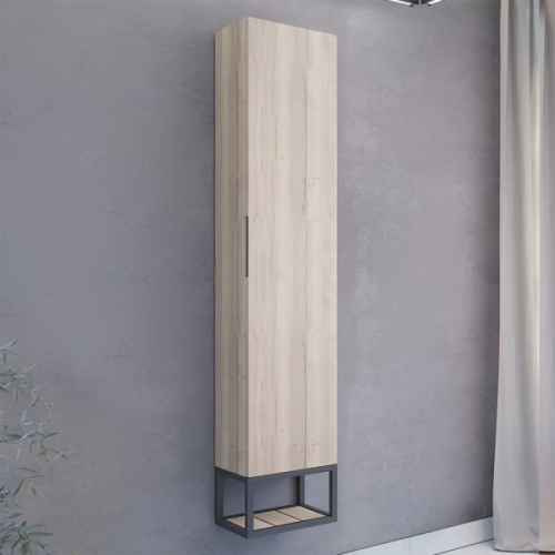 Шкаф-пенал подвесной Comforty Порто 35 см дуб дымчатый, нет в наличии - фото 2