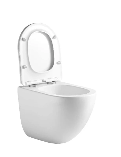 Унитаз подвесной Акватек Гелиос безободковый, фарфор, керамика - фото 8