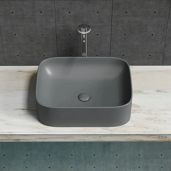 Раковина Ceramica Nova Element 50 см темный антрацит - фото 3