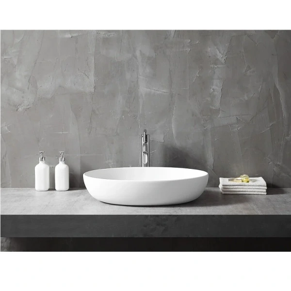 Раковина Abber Stein 60 см белая матовая - фото 4