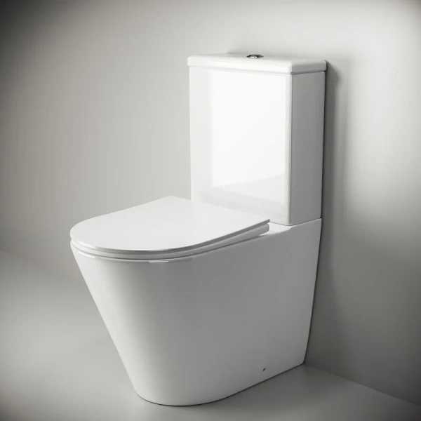 Унитаз компакт Ceramica Nova Highlight напольный, современные, hi-tech, круглые - фото 5