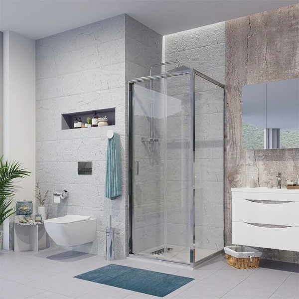 Душевой уголок Niagara Nova 80x70 см дверь раздвижная, современные, hi-tech - фото 3