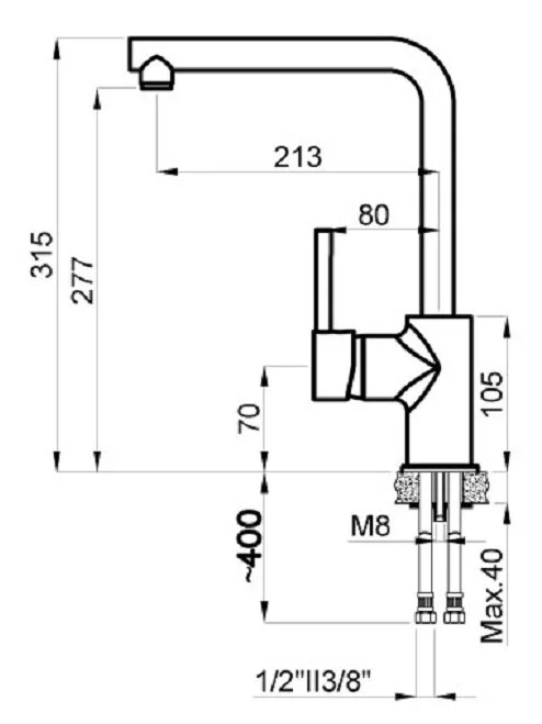 Смеситель Azario Evans AZ-152944407 для кухонной мойки, серый гранит - фото 2