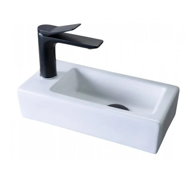 Раковина GID Suspendido N9272R 37 см правосторонняя белая - фото 1