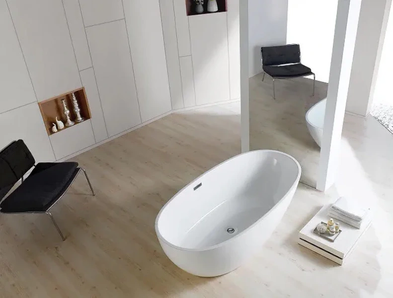 Ванна акриловая Azario Leeds LEE17085 170 х 85 x 58 см отдельностоящая, белая, белые - фото 7