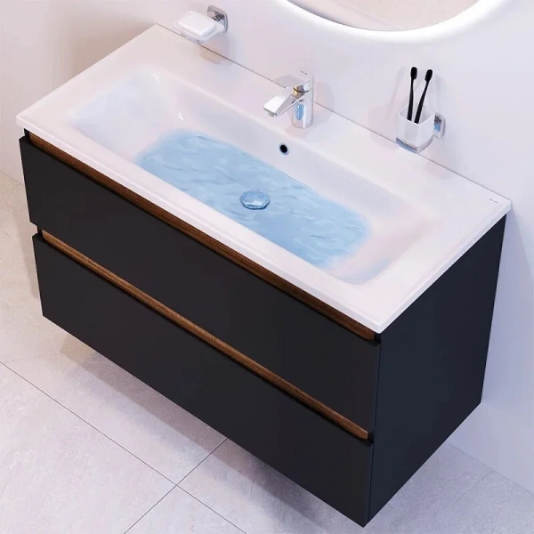 Тумба под раковину подвесная Am.Pm X-Joy 100 см черная, 100 см - фото 6