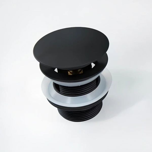 Донный клапан Vincea черный матовый - фото 1