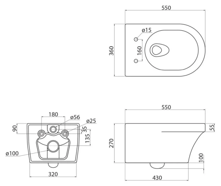Унитаз с инсталляцией BelBagno с сиденьем и кнопкой смыва index_2 - фото 7