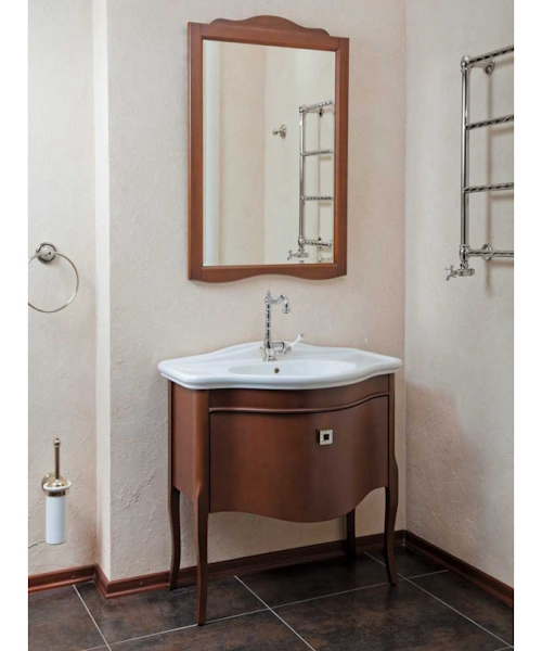 Тумба для раковины, цвет орех матовый, фурнитура хром, La Beaute Nicole, по запросу - фото 2