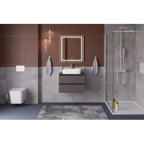 Тумба под раковину подвесная BelBagno Kraft 70 см rovere tabacco - фото 3