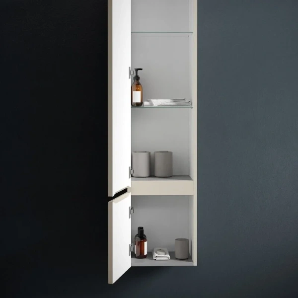 Шкаф-пенал подвесной Sancos Very 35 см левый, beige soft, окрашенные - фото 8