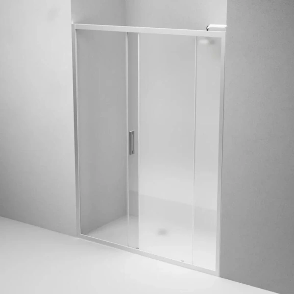 Душевая дверь в нишу AM.PM Gem Solo 150 см профиль хром стекло матовое, хром - фото 4