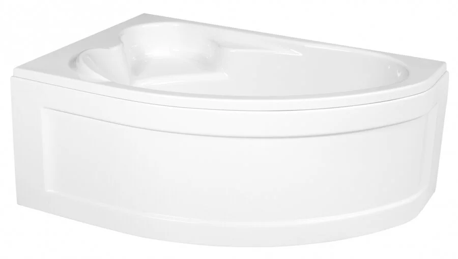 Ванна акриловая Cersanit Kaliope 153 x 100 см, асимметричная, белая, левая/правая - фото 4
