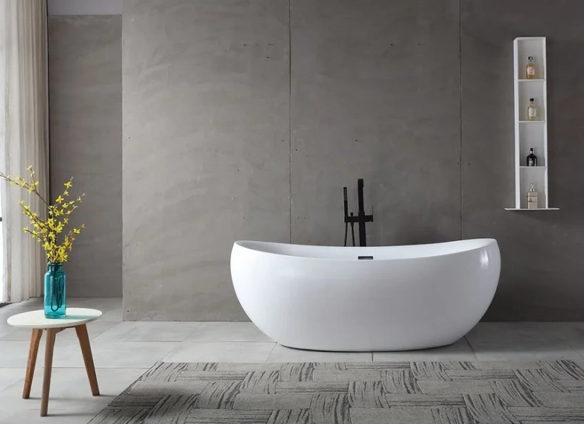 Акриловая ванна Abber 170х80 см овальная - фото 3