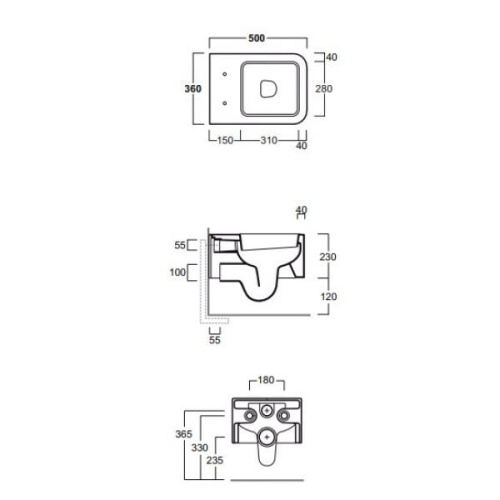 Унитаз подвесной Simas Flow белый матовый - фото 3