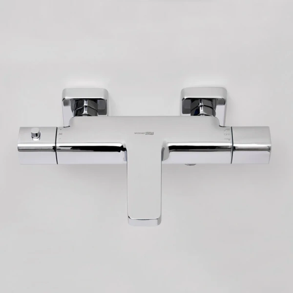 Смеситель для ванны WasserKRAFT Naab термостатический, из латуни, прямоугольная форма - фото 5