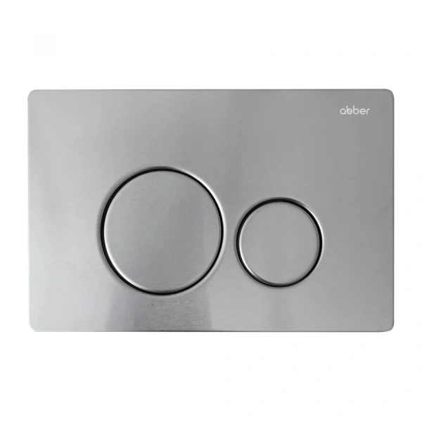 Клавиша смыва Abber хром матовый - фото 1