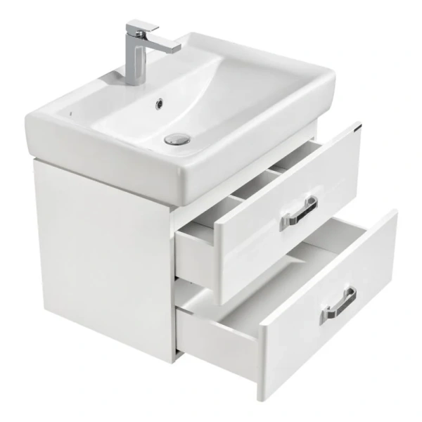 Тумба с раковиной подвесная Акватон Америна 70 см белая - фото 2