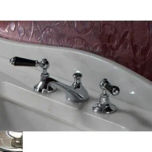 Смеситель для раковины, 3 отверстия, никель, Devon&Devon Black Dandy - фото 3