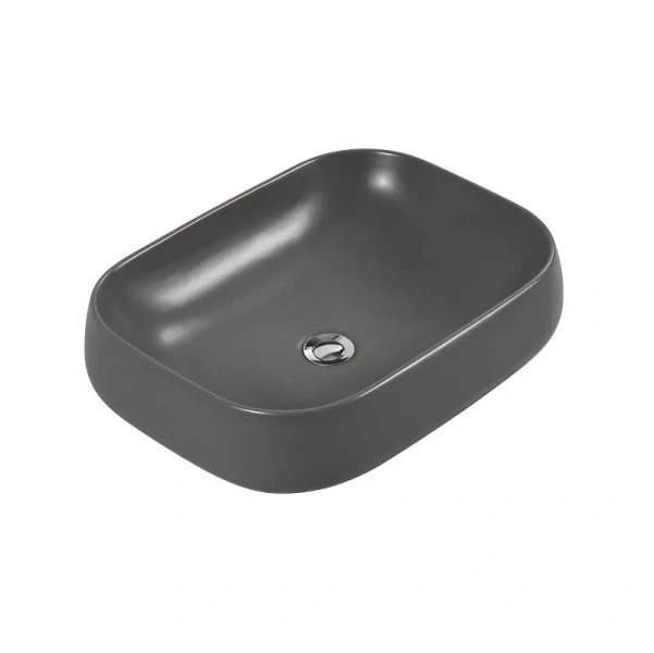 Раковина Акватек 56 см серая матовая - фото 3
