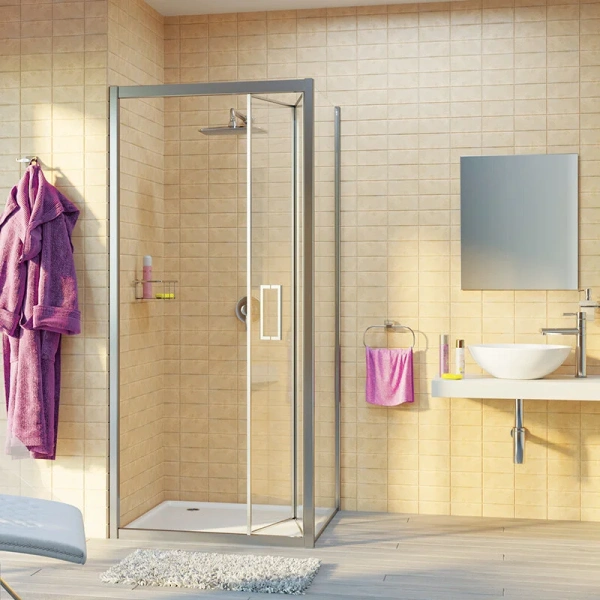 Душевой уголок WasserKRAFT Weser 90х90 см профиль хром - фото 3