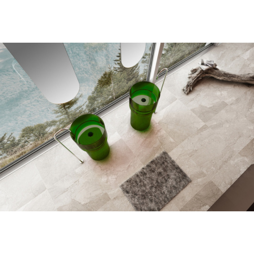 Раковина напольная Abber Kristall 45 см зеленая, другие - фото 4