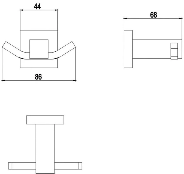 Крючок для ванной Timo Selene 17012 - фото 3