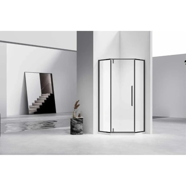 Душевой уголок Vincea Slim-N 90х90 см профиль черный - фото 3