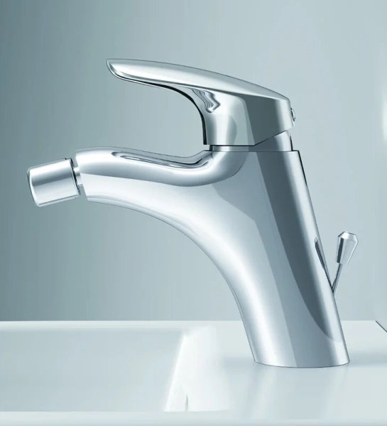 Смеситель для биде AM.PM Bliss L излив 153 мм хром, с донным клапаном, округлая форма, с донным клапаном - фото 5