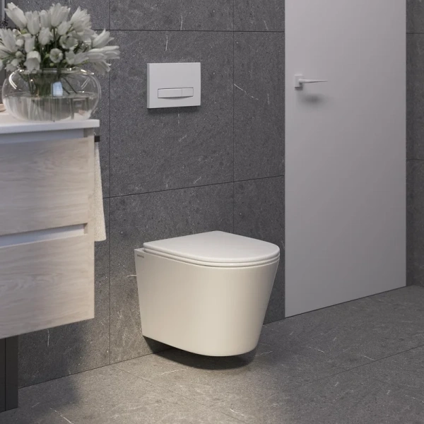 Унитаз подвесной Berges Vita Rimless с сиденьем микролифт - фото 4