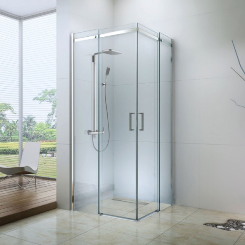 Душевой уголок BERGES Melita 100x100 см профиль хром сильвер - фото 2