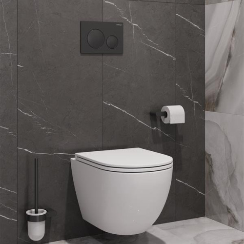 Унитаз подвесной BelBagno Compatto безободковый, фарфор, керамика - фото 8