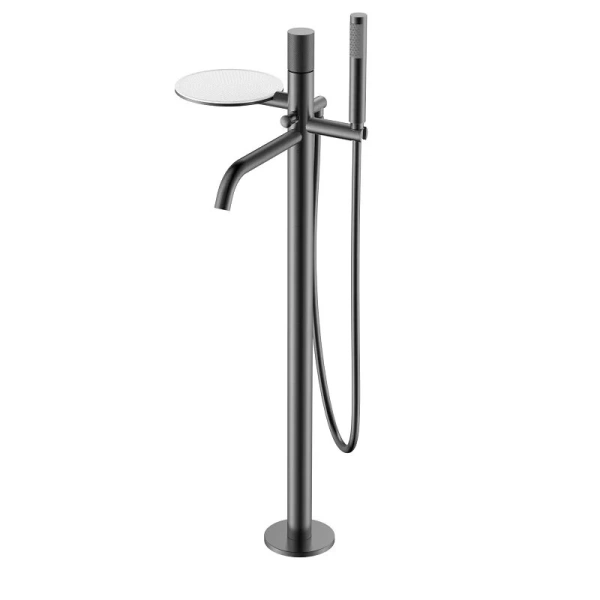 Смеситель для ванны Boheme Stick графит матовый - фото 1