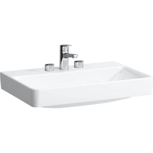 Раковина Laufen Pro S 70 см с 3 отверстиями для смесителя без отверстия перелива - фото 1