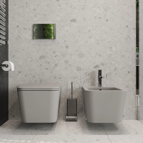 Биде подвесное Aqueduto MACIO серое матовое index_1 - фото 7