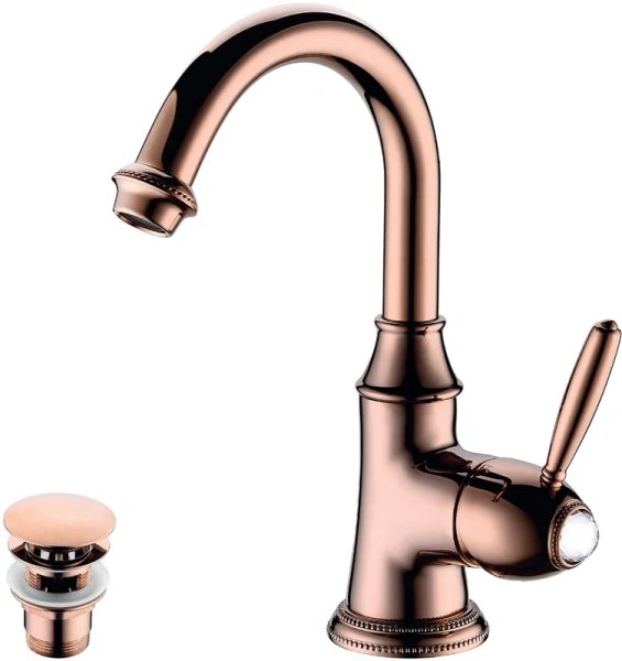 Смеситель для  раковины, розовое золото Lemark Spark LM6707RG - фото 3