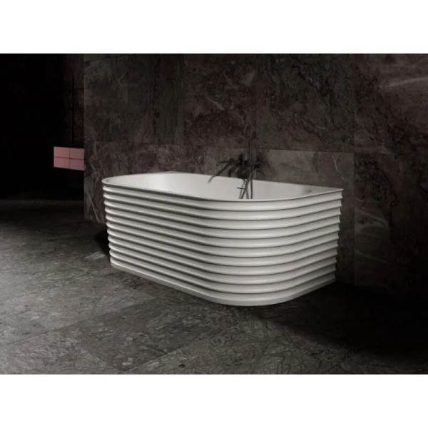 Ванна из искусственного камня Abber Stein 170x80 см пристенная - фото 3