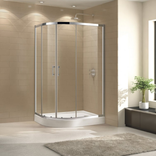Душевой уголок Cezares Eco 100x80 см стекло прозрачное - фото 2